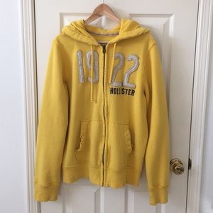 HOLLISTER cozy yellow jacket